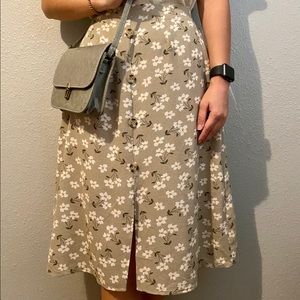 Boho Skirt button down